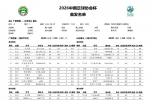 广西恒宸对阵山东泰山首发:双方外援对决,段刘愚、依木兰亮相
