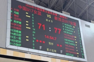 中国U17女篮热身赛首尝败绩，不敌新西兰U17女篮遭遇逆转