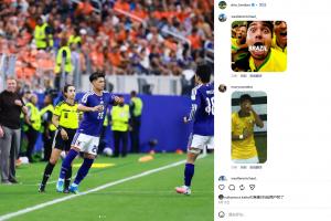 巴西粉丝涌入盐贝健人的Instagram：别忘了，2002年我们在哪里夺冠