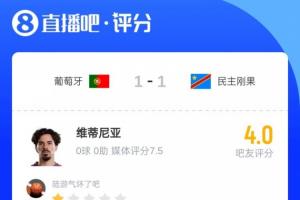 维蒂尼亚触球次数达134次最多,吧友表示不满:安全球大师,身价1.4亿过高